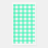 Serviette En Papier Vichy Bleu Turquoise (Devant)