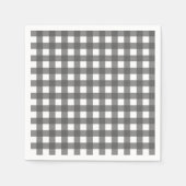 Serviette En Papier Vichy Gris clair (Devant)