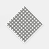 Serviette En Papier Vichy Gris clair (Coin)