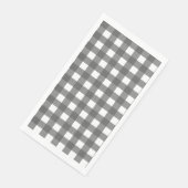 Serviette En Papier Vichy Gris clair (Coin)