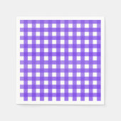 Serviette En Papier Vichy Lavande (Devant)