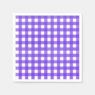 Serviette En Papier Vichy Lavande