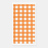 Serviette En Papier Vichy Orange (Devant)