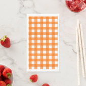 Serviette En Papier Vichy Orange (En situation)