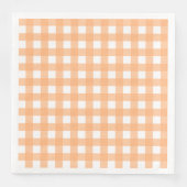 Serviette En Papier Vichy Orange clair (Devant)
