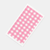 Serviette En Papier Vichy Rose clair (Coin)