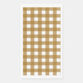 Serviette En Papier Vichy Sienne (Devant)