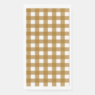 Serviette En Papier Vichy Sienne