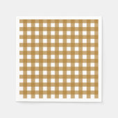 Serviette En Papier Vichy Sienne (Devant)