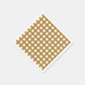 Serviette En Papier Vichy Sienne (Coin)