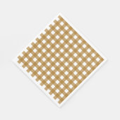 Serviette En Papier Vichy Sienne (Coin)