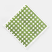 Serviette En Papier Vichy Vert (Coin)