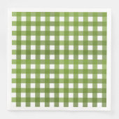 Serviette En Papier Vichy Vert (Devant)