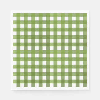 Serviette En Papier Vichy Vert