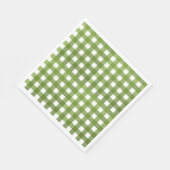 Serviette En Papier Vichy Vert (Coin)