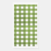 Serviette En Papier Vichy Vert (Devant)