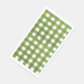 Serviette En Papier Vichy Vert (Coin)