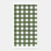 Serviette En Papier Vichy Vert d'Alsace (Devant)