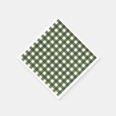 Serviette En Papier Vichy Vert d'Alsace (Coin)