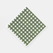 Serviette En Papier Vichy Vert d'Alsace (Coin)