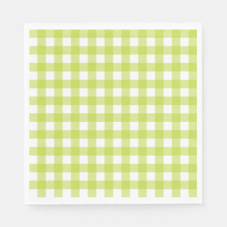 Serviette En Papier Vichy Vert pomme