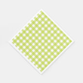 Serviette En Papier Vichy Vert pomme (Coin)