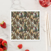 Serviette En Papier Victorian Christmas Elegance  (En situation)