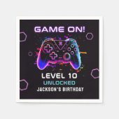 Serviette En Papier Vidéo Jeu Anniversaire de enfant partie Napkins (Devant)
