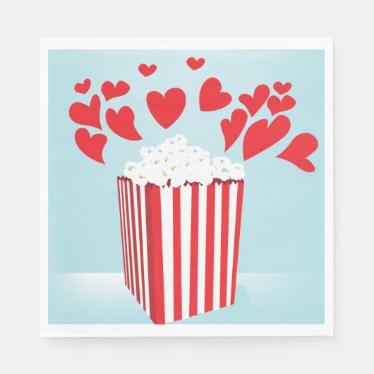 Serviette En Papier Vidéo Papier Popcorn (Devant)