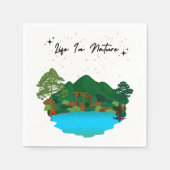 Serviette En Papier Vie dans la nature Papier Napkin (Devant)
