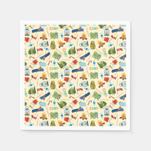 Serviette En Papier Vie du camping (Devant)