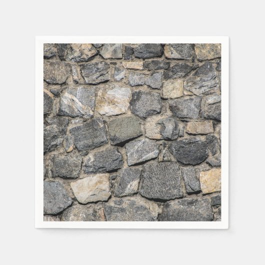 Serviette En Papier Vieille texture murale en pierre (Devant)