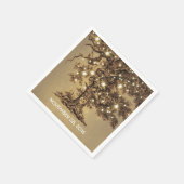 Serviette En Papier vieilles ampoules et lampes à cordes mariage servi (Coin)