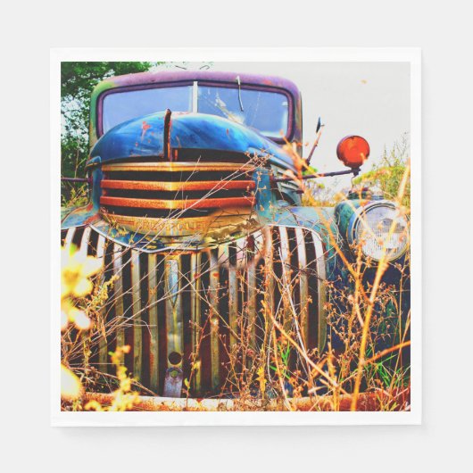 Serviette En Papier vieilles serviettes de camion de ferme (Devant)