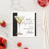 Serviette En Papier Vieilli à Perfection 50e fête d'anniversaire (En situation)