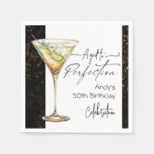 Serviette En Papier Vieilli à Perfection 50e fête d'anniversaire (Devant)