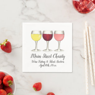 Serviette En Papier Viennoiseries Viennoiseries Viennoiseries Red Whit