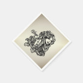 Serviette En Papier Vierge du zodiaque doré (Coin)
