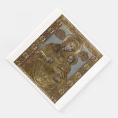 Serviette En Papier Vierge Marie et le Christ Enfant Élégant (Coin)