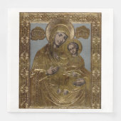 Serviette En Papier Vierge Marie et le Christ Enfant Élégant (Devant)