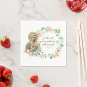 Serviette En Papier Vierge Marie Fatima Immaculée Coeur Ukraine Russie (En situation)
