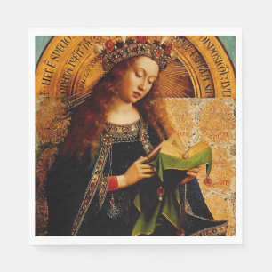 Serviette En Papier Vierge Marie par Jan van Eyck