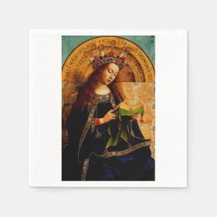 Serviette En Papier Vierge Marie par Jan van Eyck