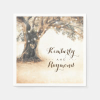 Vieux Chêne Arbre Rustique Vintage Mariage