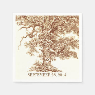Serviette En Papier vieux chêne - serviettes de papier d'arbre d'amou