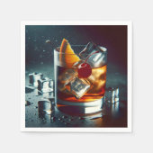 Serviette En Papier Vieux Cocktail Party (Devant)