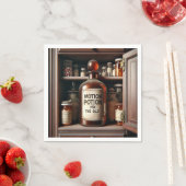 Serviette En Papier Vieux flacon de potion dans un cabinet médical (En situation)