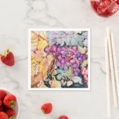 Serviette En Papier Vigne de raisins (En situation)