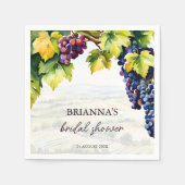 Serviette En Papier Vignoble châteaux estivale douche de mariée imprim (Devant)