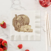 Serviette En Papier Vignoble de vignes de vigne (En situation)